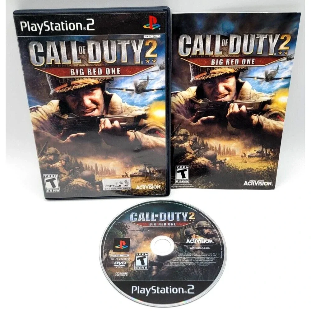 CALL OF DUTY 2‎ BIG RED ONE CIB PS2 COMPLETE IN BOX PLAYSTATION 2